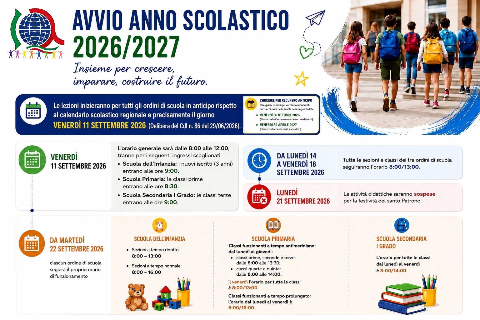 Avvio a.s. 2026-27