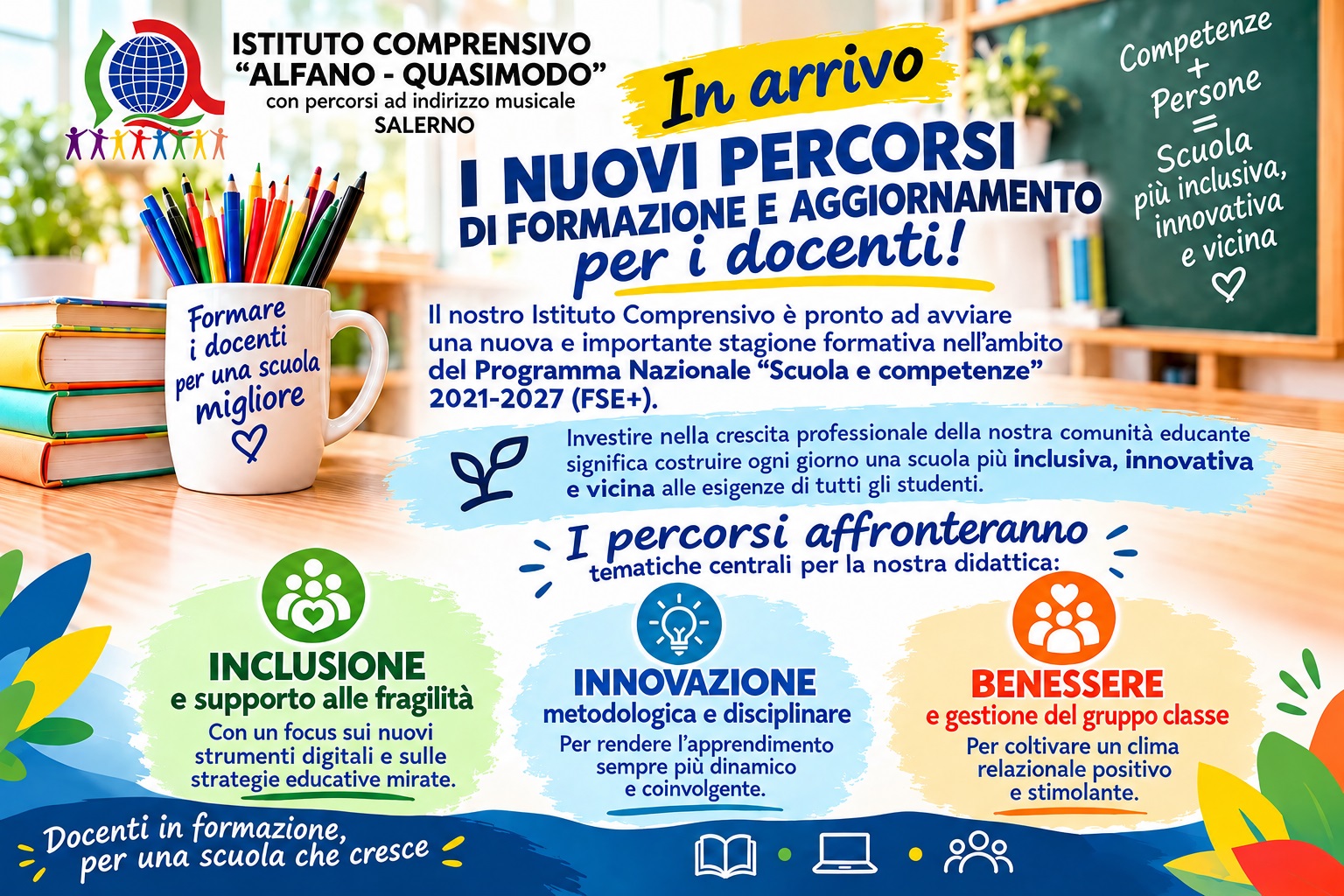 Partono i nuovi percorsi di formazione e aggiornamento dedicati ai docenti